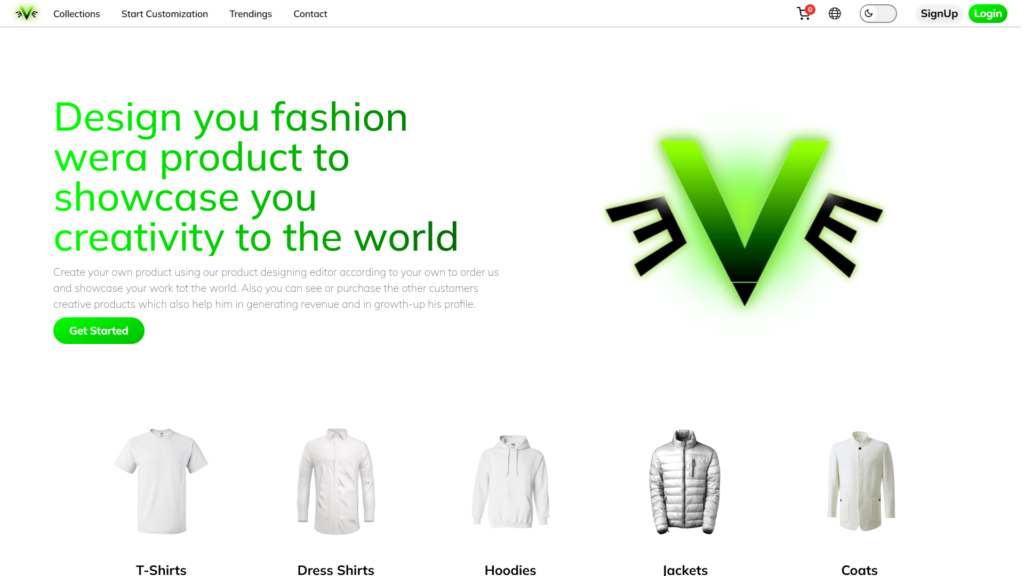 Digital Eve – AI Startup Landing Page