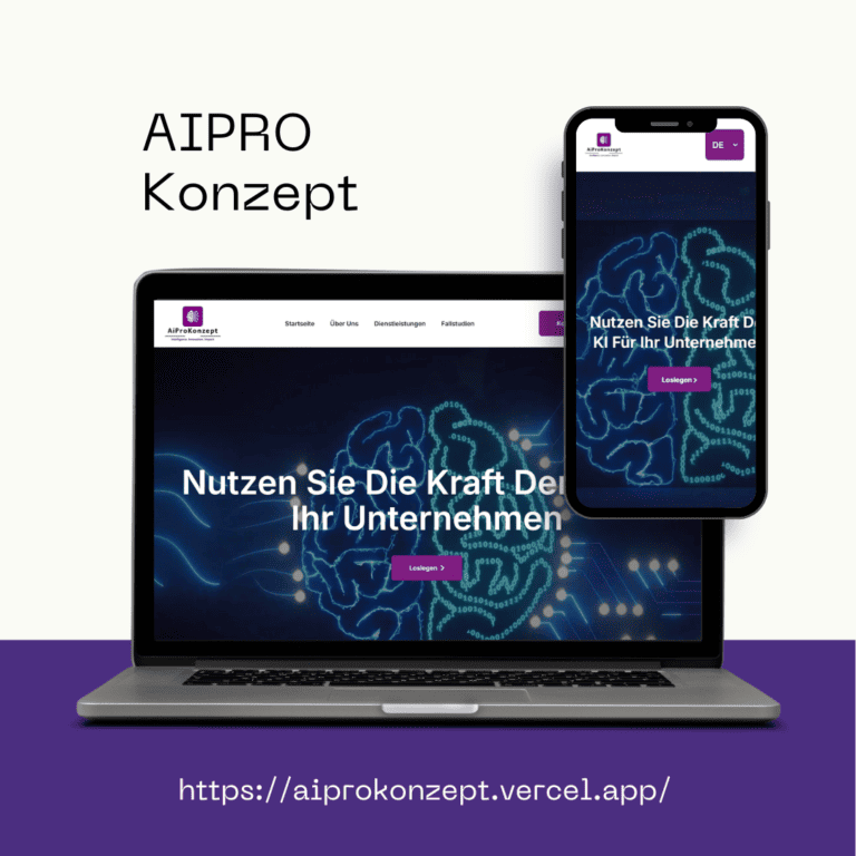ai pro konzept Website Design