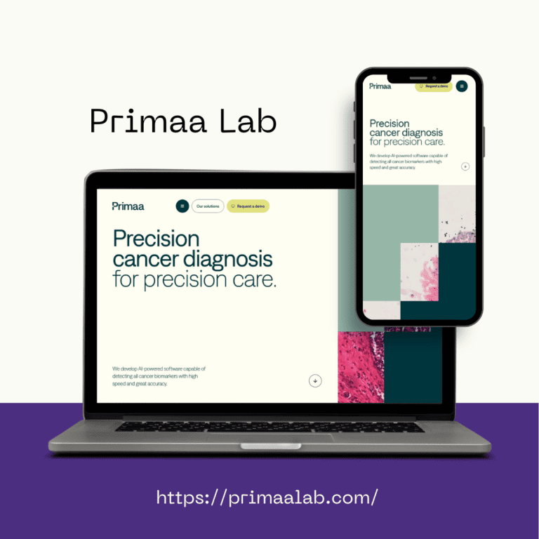 primaa lab Website Design